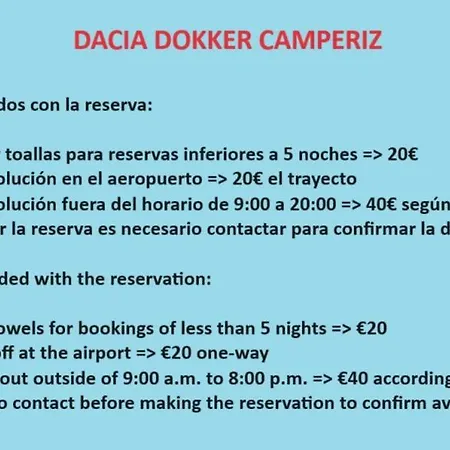 Luxury tent Dacia Dokker Camperiz *